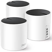 Deco AX3000 WiFi 6 Mesh System(Deco X55) - Covers up to 6500 Sq.Ft. , Replaces Wireless Router and Extender, 3 Gigabit ports per unit, supports Ethernet Backhaul (3-pack)