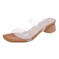 Women House Slippers Comfortable Slip on Platform Flip Flops Retro Pluse Size Summer Beach Sandals