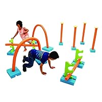 Excellerations Active and Agile Fitness Set 40 Pieces, Obstacle Course, Kids Sports Fun