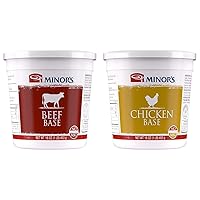 Minor's Beef and Chicken Bases and Stocks, Great for Soups and Sauces, 0 Grams Trans Fat, No Added MSG, 16 oz