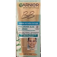 Garnier Skin Naturals Classic Hyaluronic Aloe All-in-1 BB Medium Cream, 50ml