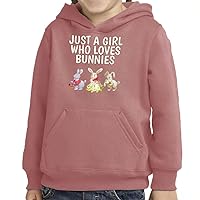 Bunny Themed Toddler Pullover Hoodie - Cute Girl Gifts - Kawaii Design Items