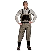 Men's Taupe Affordable Breathable Stocking Foot Wader