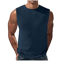 Men's Workout Sleeveless Shirts Quick Dry Muscle Swim Shirt Gym Fitness Running Beach Tank Tops Athletic Casual Undershirt