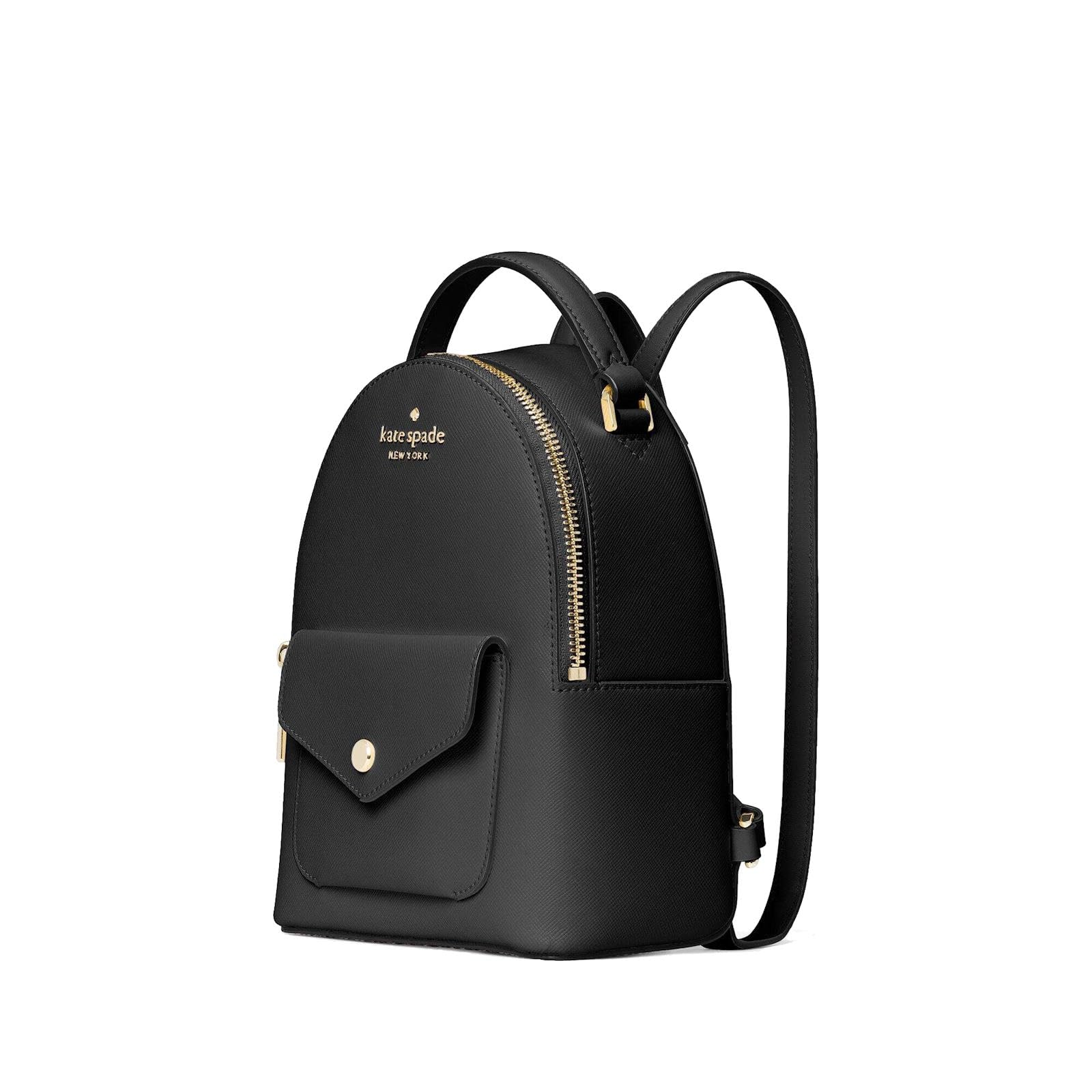 Kate Spade New York Women's Schuyler Saffiano Leather Mini Backpack, Black