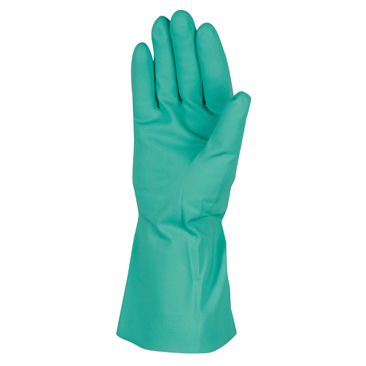 Chemical Resistant Nitrile Gloves,  Solvent and Pesticide Resistant, Reusable, Large (Wells Lamont 178L) , Green