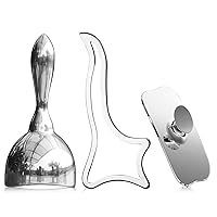 ONUEMP 3-in-1 Stainless Steel Massage Therapy Tool, Maderoterapia Kit Colombiana, Gua Sha Scraping for Lymphatic Drainage, Anti Cellulite, Deep Tissue Fascia Release, Ice Body Sculpting