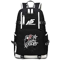 Persona 5 Game Backpack Rucksack Laptop Book Bag Casual Dayback Black-13