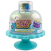 PlayMonster Crafty Cakes — Fantasea Shimmer Craft Kit — Design & Create Your Own Pretend Cake — Scented Crafty Cream — Surprise Toppers — for Ages 5+