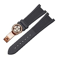 For PP Patek Philippe Silicone Watch Belt 5711 5712g Nautilus Watch Strap Special Interface 25mm*13mm Watchband