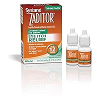 Zaditor Antihistamine Eye Drops, Twin Pack, 5-mL Each