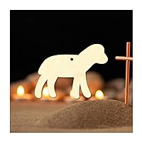 Wood Tree Ornament Nativity Sheep Wooden Cutout Art DIY Customized Religious Scripture Ornaments 2024 Funny Unfinished Paintable Blank Wooden for Handmade Gifts Newborn Baby Gifts