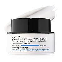 belif The True Cream Moisturizing Bomb with Oak Husk and Vitamin B | Moisturizer | Good for Dry Skin, Dryness Dullness, and Uneven Texture |For Normal, Dry Skin Types