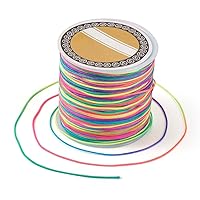 100M/Roll 0.8mm Nylon Thread Cord Chinese Knot Macrame Cord Bracelet Braided String DIY Tassels Jewelry Making Beading Thread