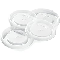 Carlisle FoodService Products 5812L30 Disposable Lid, Fits 5812, Fits 12 oz. Tumber, Translucent