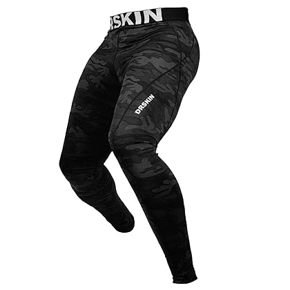 DRSKIN 5, 4, 3 or 1 Pack Men’s Compression Pants Tights Leggings Sports Baselayer Running Athletic Workout Active