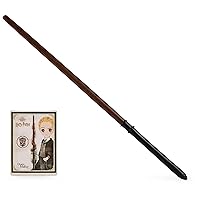 Wizarding World Harry Potter, 12-inch Spellbinding Draco Malfoy Magic Wand with Collectible Spell Card, Kids Toys for Ages 6 and up