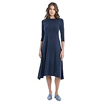 Hard Tail Forever Long Sleeve Handkerchief Dress with Round Neck Style MF-42