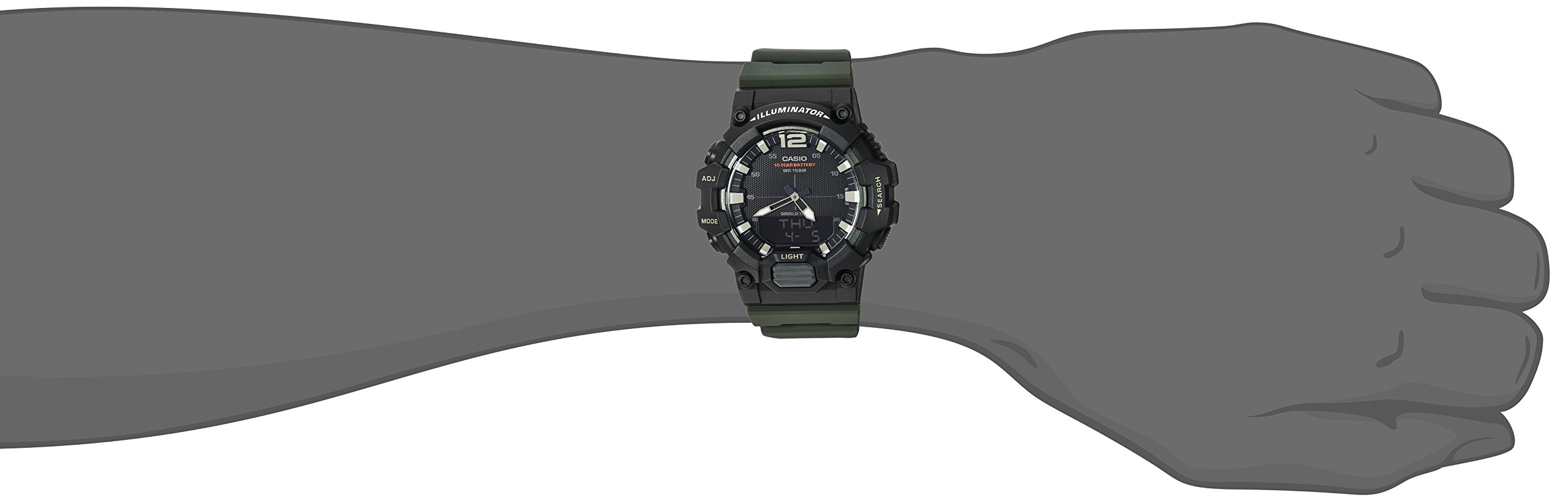 Casio Men's HDC-700-1AVCF Classic Analog-Digital Display Quartz Black Watch