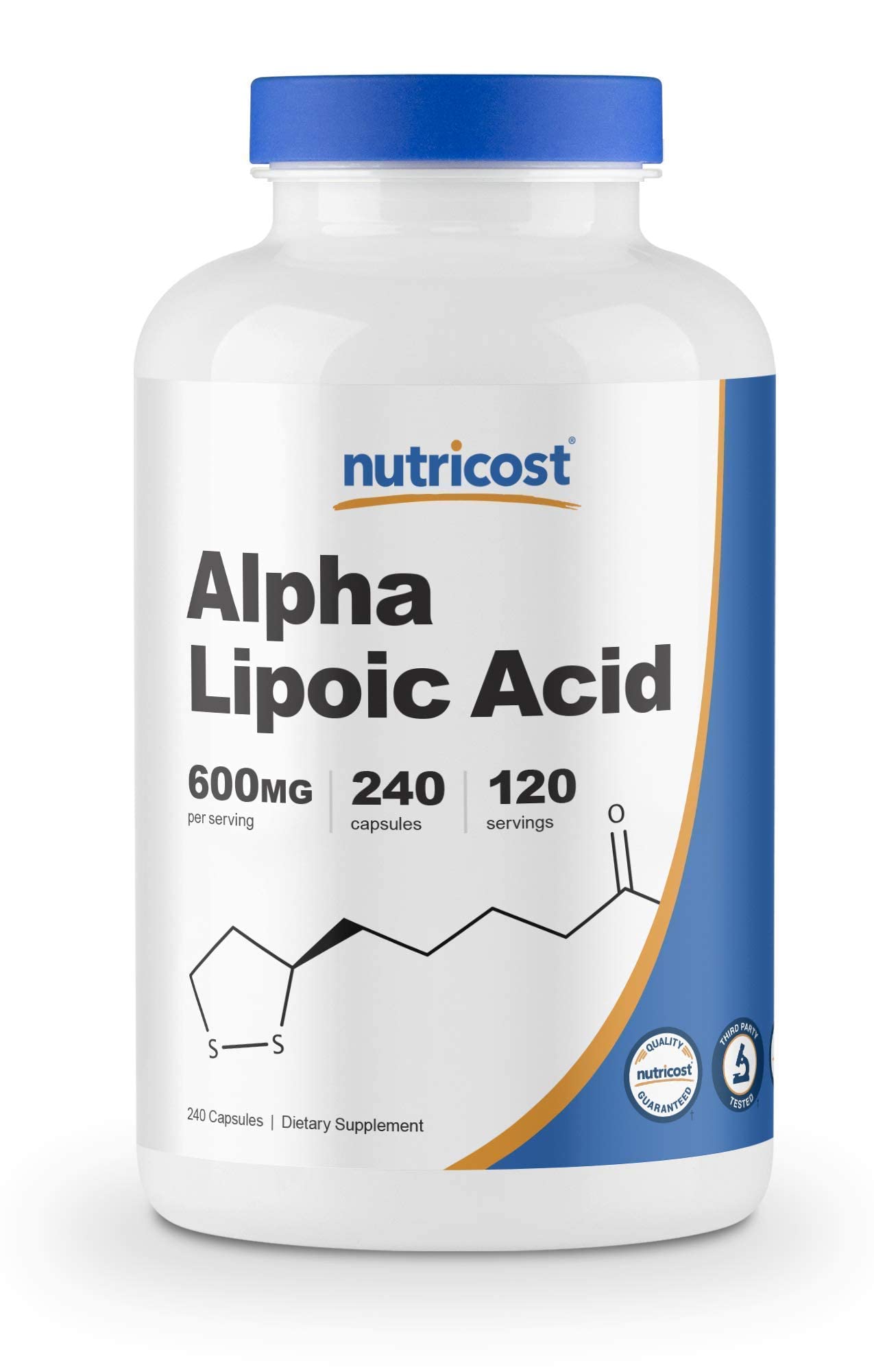 Nutricost Alpha Lipoic Acid 600mg, 240 Caps & Tudca 250mg, 60 Caps & Acetyl L-Carnitine 500mg, 180 Caps