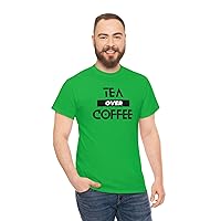 Tea Over Coffee Men's T-Shirt (Black Logo)
