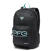 Columbia Unisex PFG Zigzag 22L Backpack, Black/Gulf Stream, One Size
