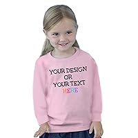 Customized Shirt Toddler Boys Girls 2T 3T 4T 5/6T Long Sleeve Image Photo Text Personalized T-Shirt