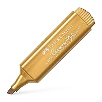 Faber-Castell Textliner 46 Metallic Glamorous Gold Highlighter Pen - Box of 10