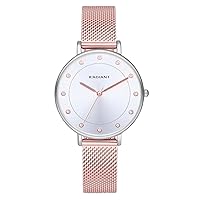 Radiant Box Womens Analog Quartz Watch with Stainless Steel Bracelet RA600203