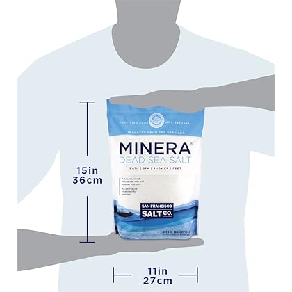 Minera Dead Sea Salt 10 lb. Fine Grain Bulk Bag
