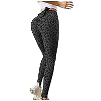XUnion Ladies Comfort Colors Clothing Trendy Graphic High Leg Workout Yoga Pants Pantyhose Tights Summer Tights for Ladies GK