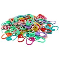 100 pcs Mix Color Knitting Crochet Locking Stitch Markers Craft Needle Clip Markers Holder Knitting Stitch Counter Pins Durability and Fashion