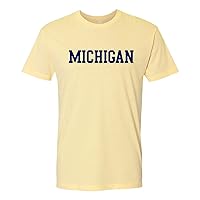 NCAA Basic Block, Team Color T Shirt Premium Cotton, College, University