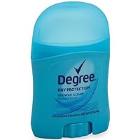 Degree Shower Clean Dry Protection Antiperspirant Deodorant Stick, 0.5 oz (Pack of 8)