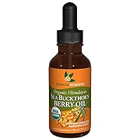 Sea Buckthorn Berry Oil, 100% Certified Organic, 1.76 FL OZ Bottle