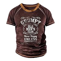 T-Shirts for Men,Plus Size Loose Short Sleeve Top Summer Printed Fashion Casual T Shirt Tees Outdoor Blouse