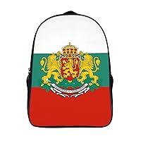 Bulgarian Flag 16 Inch Backpack Business Laptop Backpack Double Shoulder Backpack Carry on Backpack for Hiking Travel Work