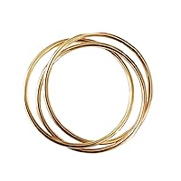 TOE RINGS & THINGS Fidget Rolling Ring | 14k Gold Fill Triple Skinny Intertwined | Three Strand Rolling Ring for Finger or Thumb | Sizes 7-11 | Great for Anxiety and Concentration