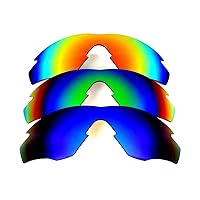 Galaxy Replacement Lenses For Oakley M2 Frame Blue&Green&Red Polarized 3Pair