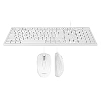 Macally Extended Wired Keyboard and Mouse Combo, Ergonomic Comfort
