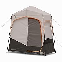 Bushnell Shower Tent with Instant Setup Technology | Shield Series 2 Room Shower Tent for Family Camping, Hunting, Hiking | Solar Water Reservoir Included