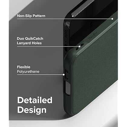 Ringke Onyx [Feels Good in The Hand] Compatible with Samsung Galaxy S23 Plus Case 5G, Anti-Fingerprint Technology Non-Slip Enhanced Grip Smudge Proof Cover Designed for S23 Plus Case - Dark Green