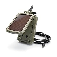 Stealth Cam Durable Sol-Pak Solar Battery Pack | 12V Solar Power Panel, Rechargeable Battery & 10ft Insulated Cable | Compatible with All Wireless/Cellular Trail Cameras