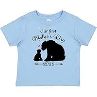 inktastic Our First Mother's Day 2025 Bears - Bear Silhouette Baby T-Shirt