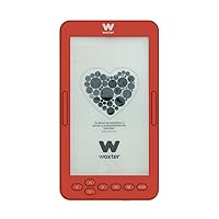 E-Book Scriba 195 S Red Compact E-Book Reader, 4.7 Inches, 960 x 540, E-Ink White Pearl Display, EPUB, PDF, 4 GB, 2000+ Books, Red