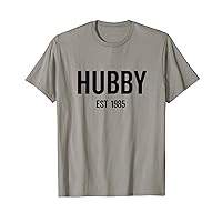 Hubby Est 1985 Best Husband Marriage Wedding Anniversary T-Shirt