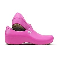 Sticky Nursing Shoes for Women - Waterproof Non Slip (9, Pink Electro)