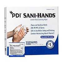 Ltd PSDP077600 Antimicrobial Hand Wipes, Packets, 5-Inch x8-Inch, 100/BX