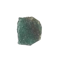 Gemhub Uncut Green Jade Untreated 63.55 ct Loose Stone for Decoration, Jewelry