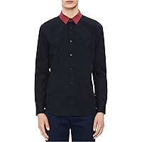Calvin Klein Men's Stretch Cotton Button Up Shirt